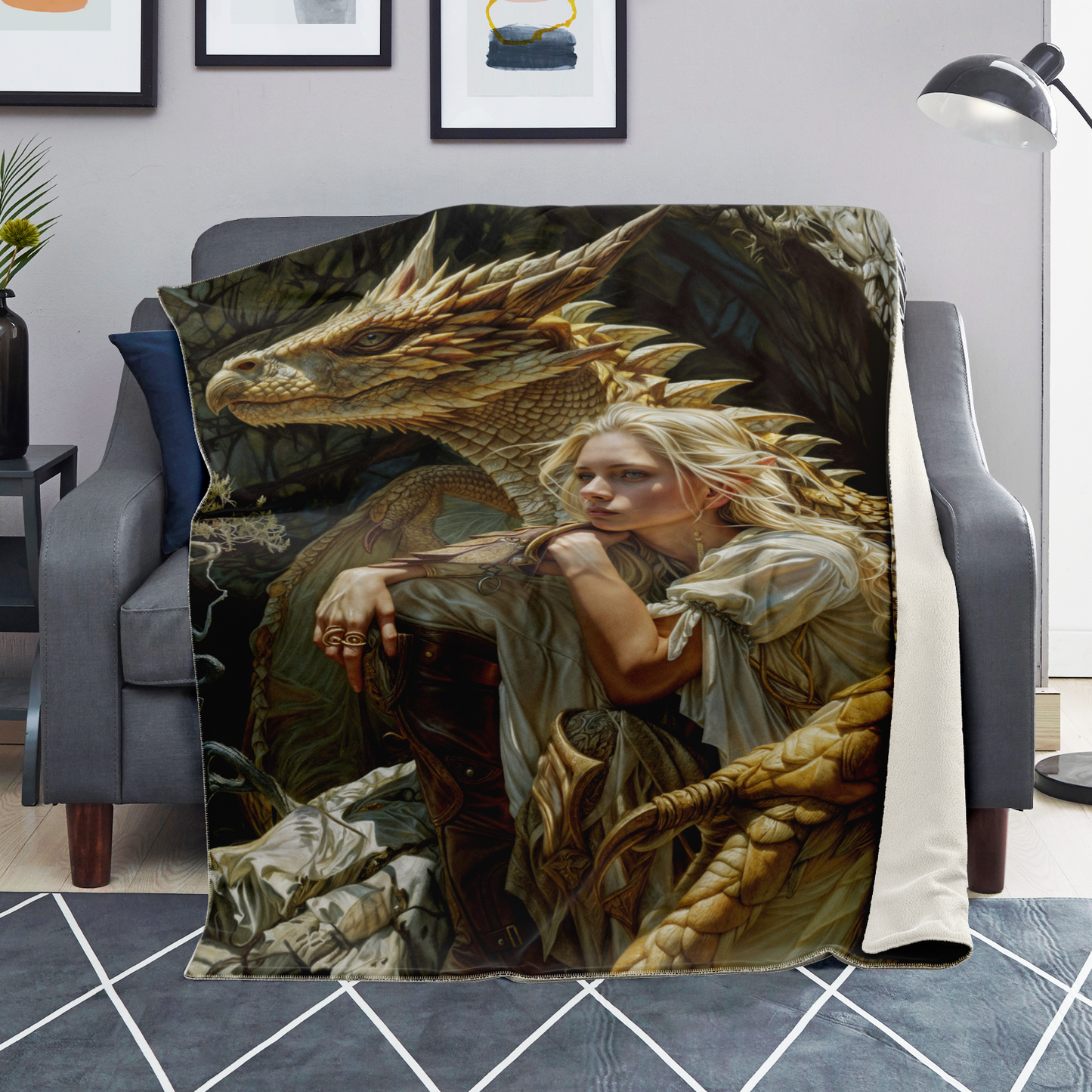 Wing of Sanctuary Premium Microfleece Blanket