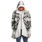 Wolf Sketch Microfleece Cloak