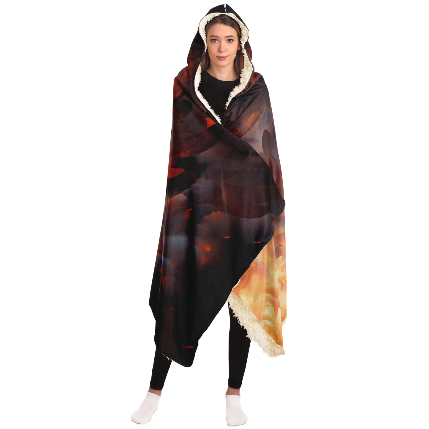 Phoenix Fury Hooded Blanket