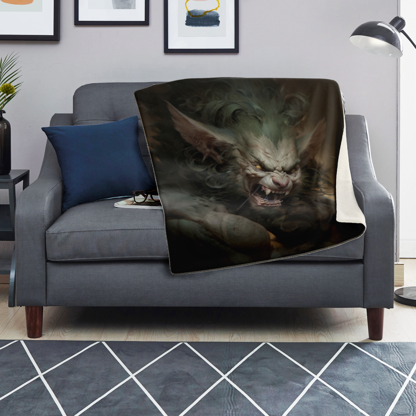 Werecat Premium Microfleece Blanket