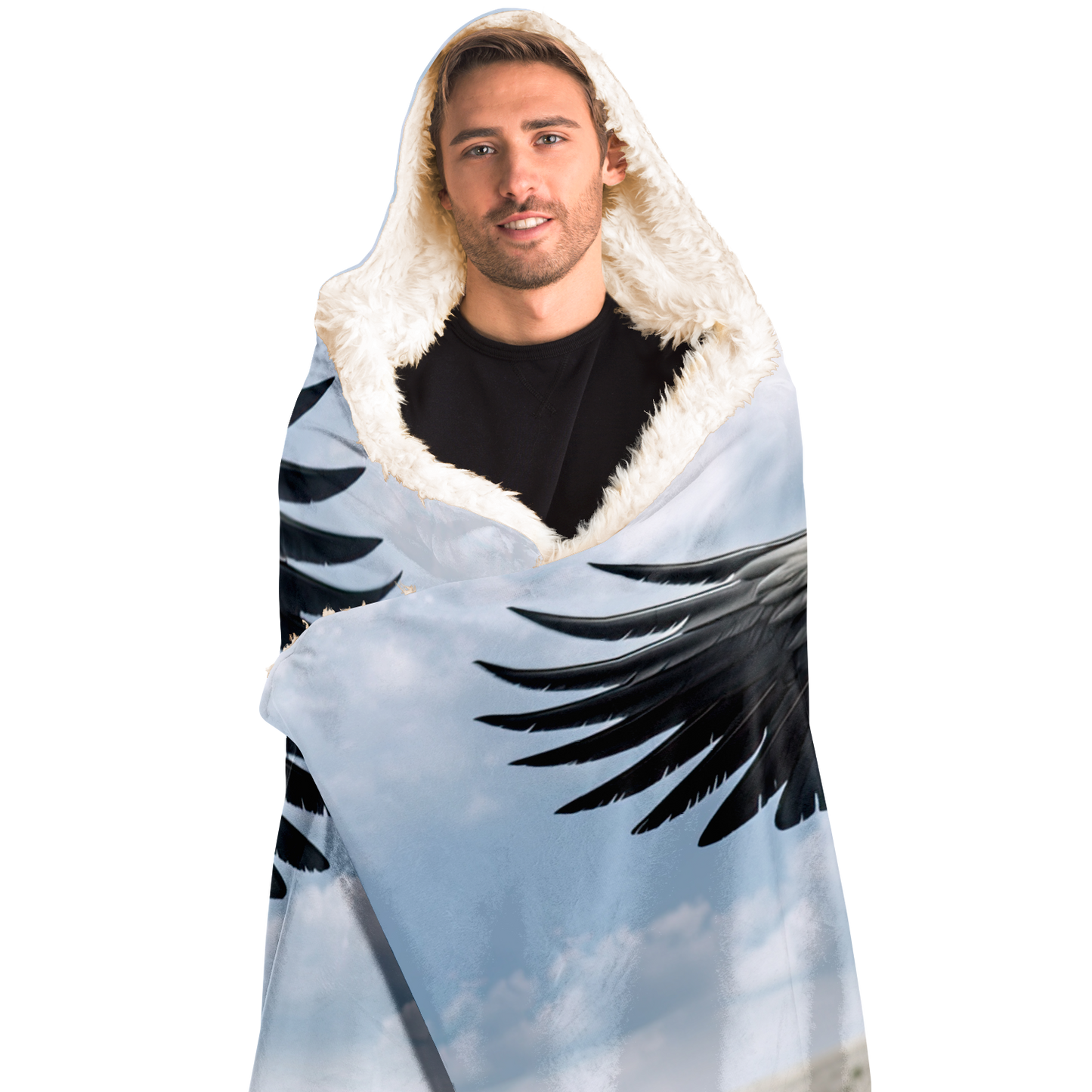 Midnight Pegasus Hooded Blanket