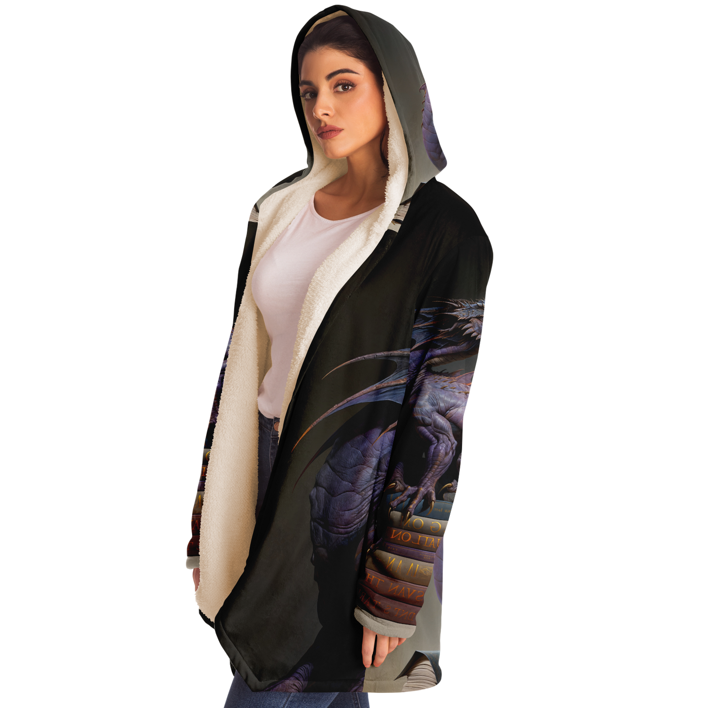 Book Wyrm Microfleece Cloak