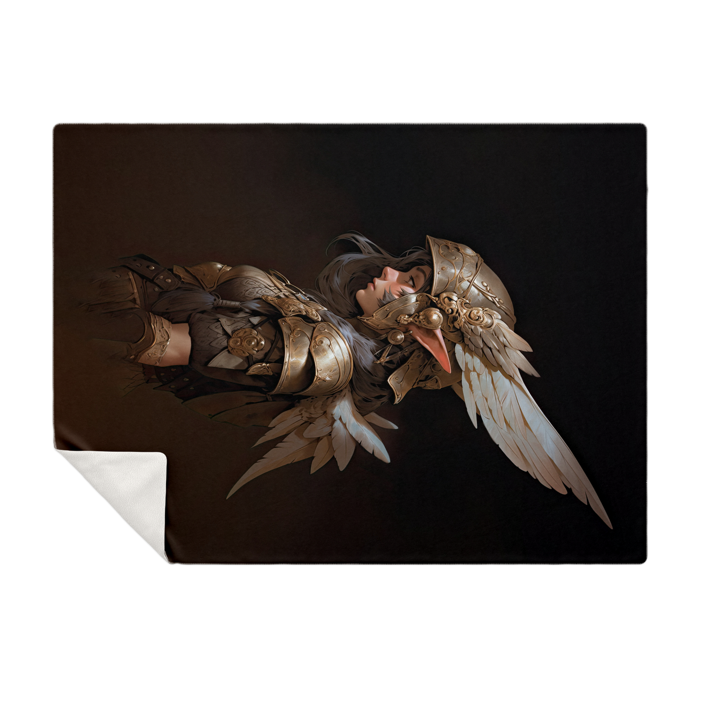 Feather Fae Soldier Premium Microfleece Blanket - AOP