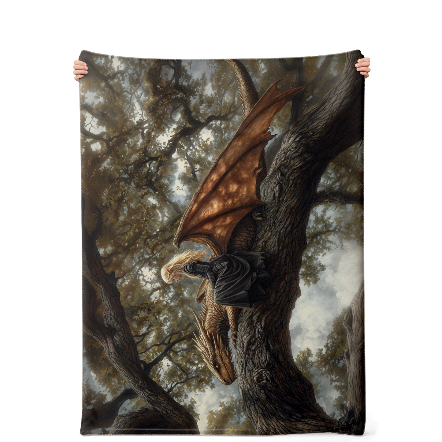 Rest Between Realms Premium Microfleece Blanket