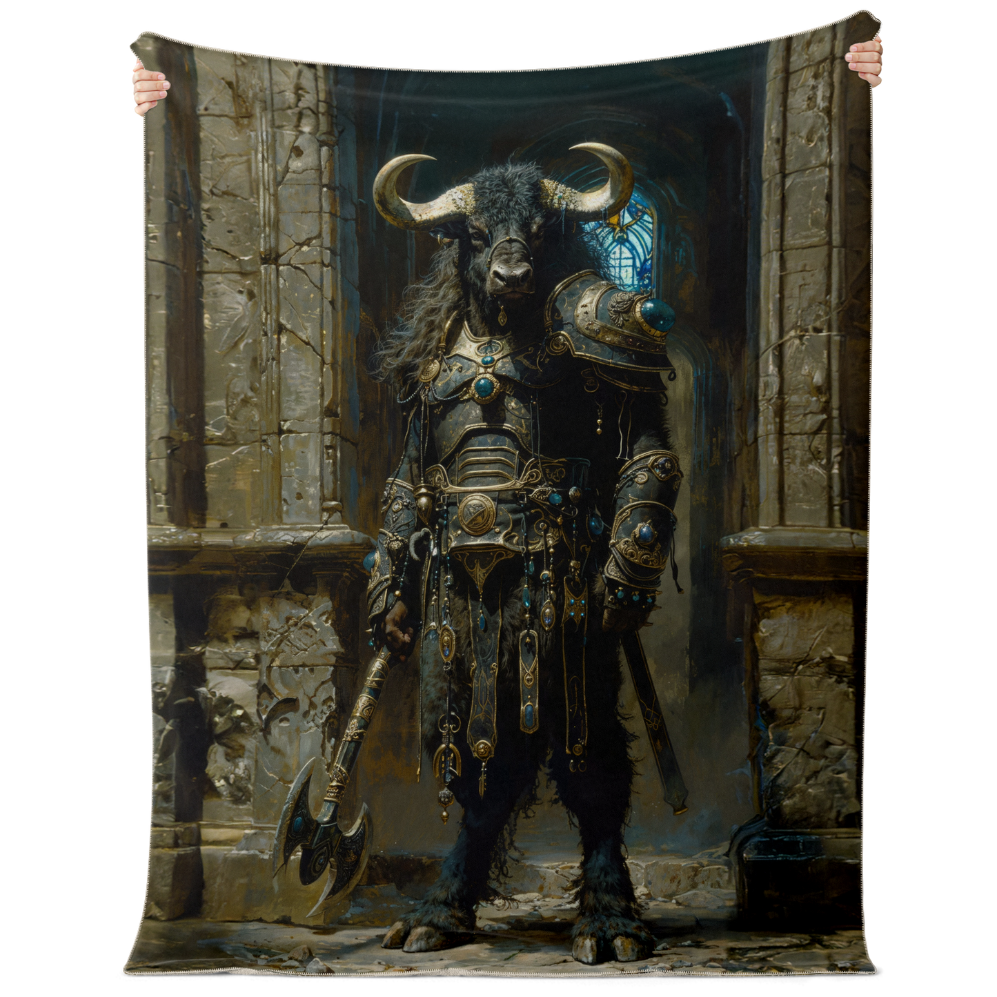 Minotaur Centurion Premium Microfleece Blanket