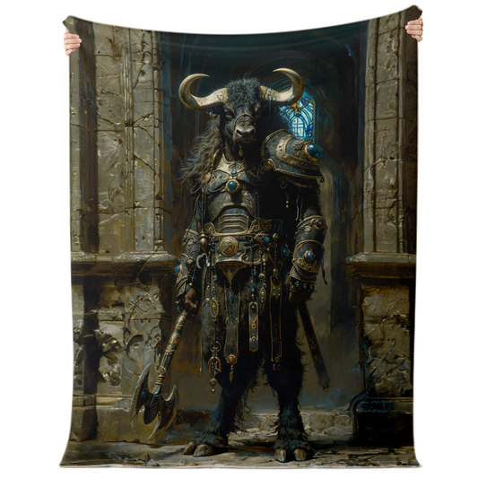 Minotaur Centurion Premium Microfleece Blanket