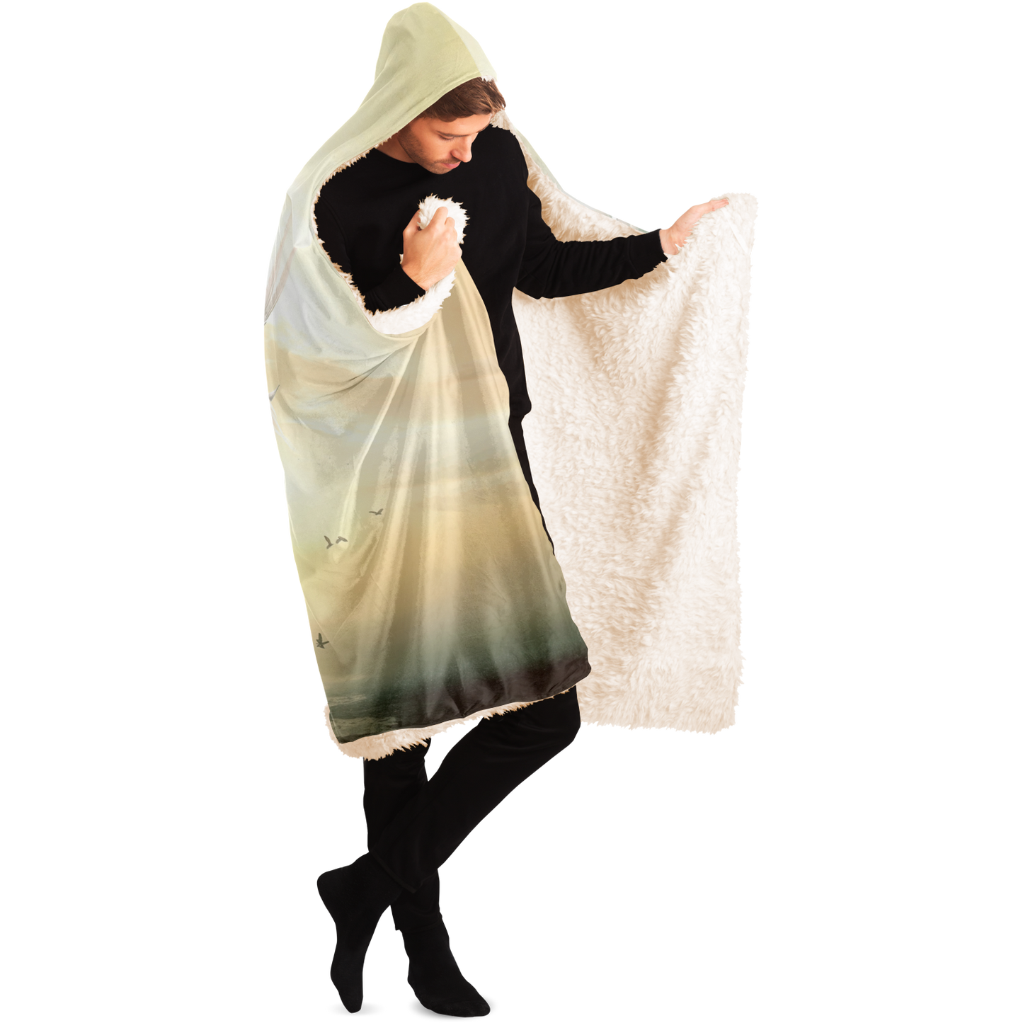 Wings Of Dawn Pegasus Hooded Blanket