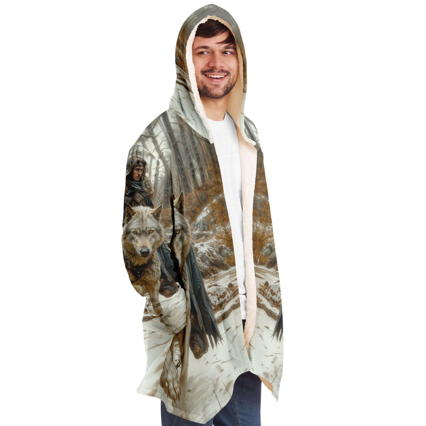 Wolf Rider Microfleece Cloak