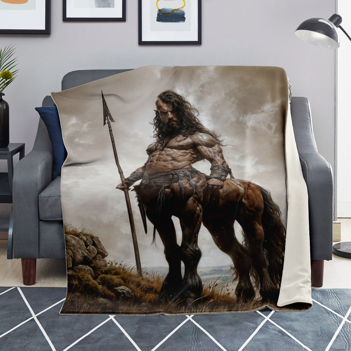 Centaur Spearman Premium Microfleece Blanket