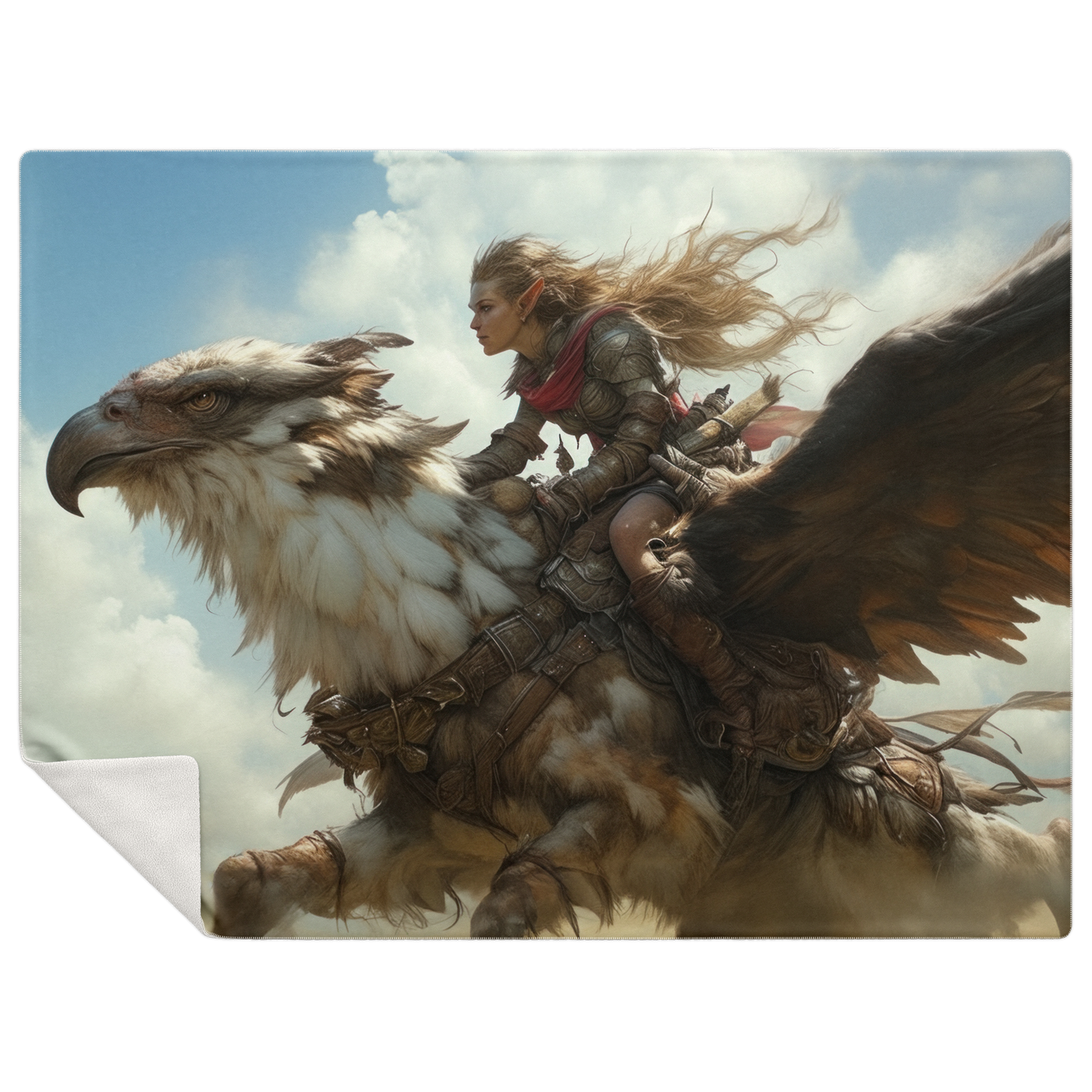 Griffin Rider - Premium Microfleece Blanket