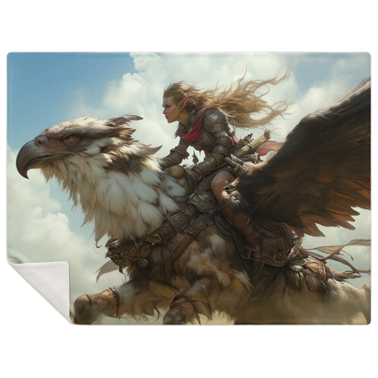 Griffin Rider - Premium Microfleece Blanket