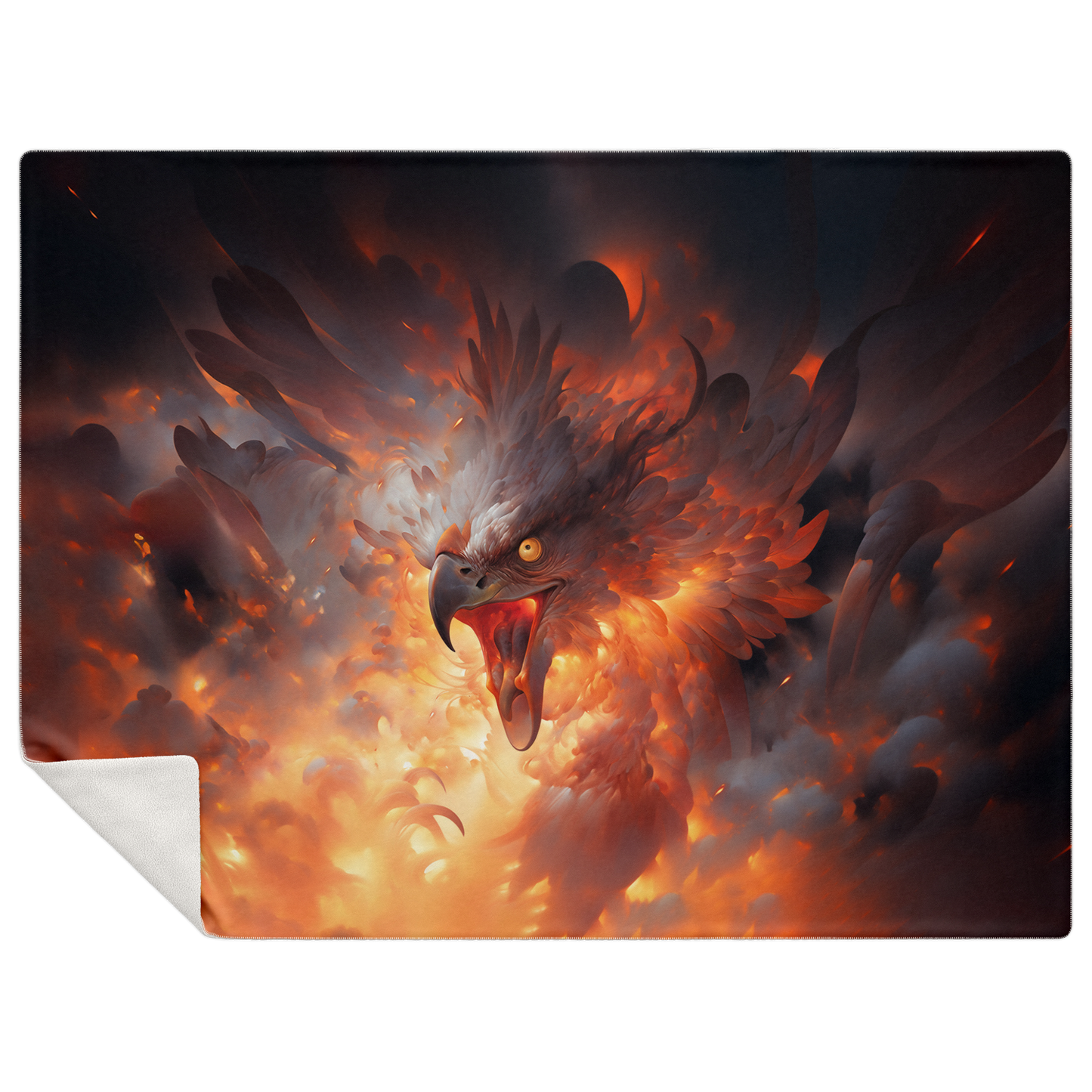 Phoenix Fury Premium Microfleece Blanket