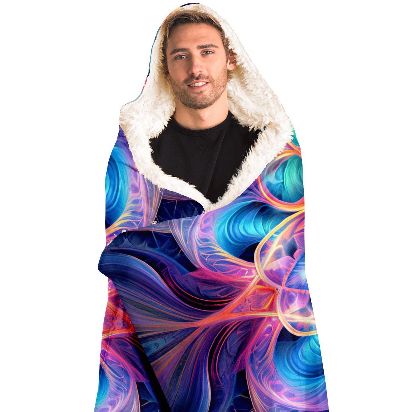 Opal Star Exploder Festival Hooded  Blanket