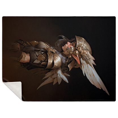 Feather Fae Soldier Premium Microfleece Blanket - AOP