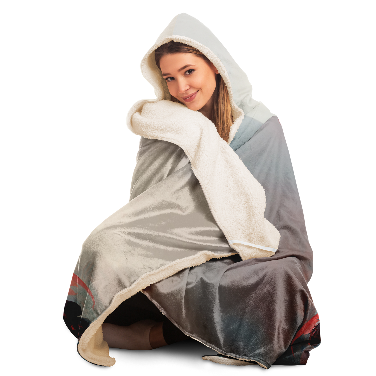 Misty Mountain Fae Hooded Blanket