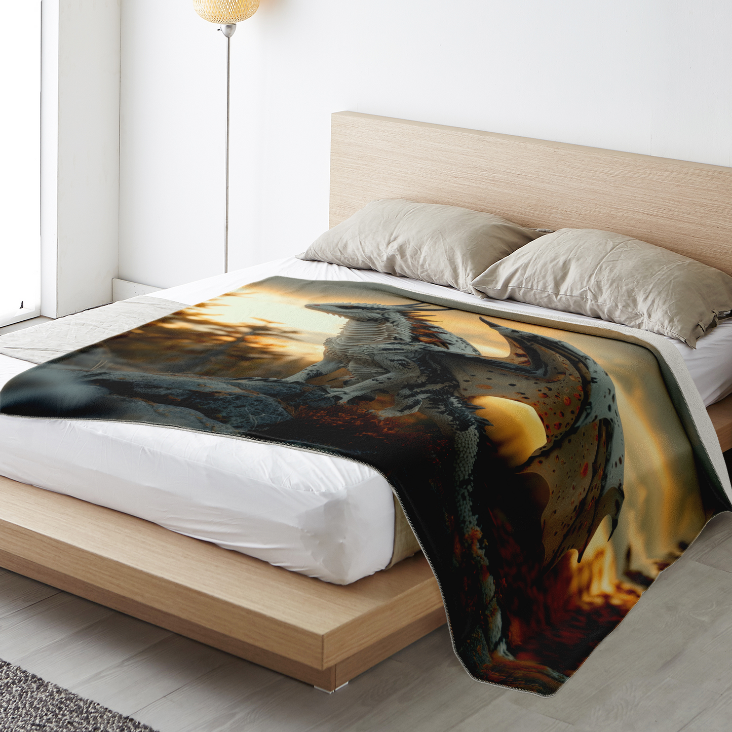 Dawnbringer Drake Premium Microfleece Blanket