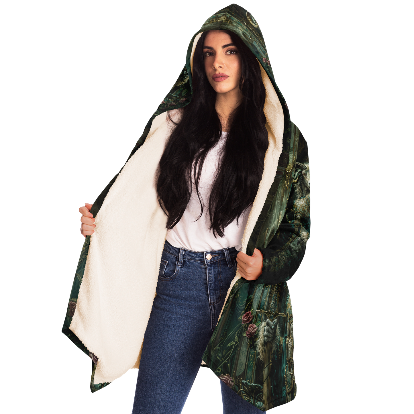 Emerald Oathkeeper Microfleece Cloak