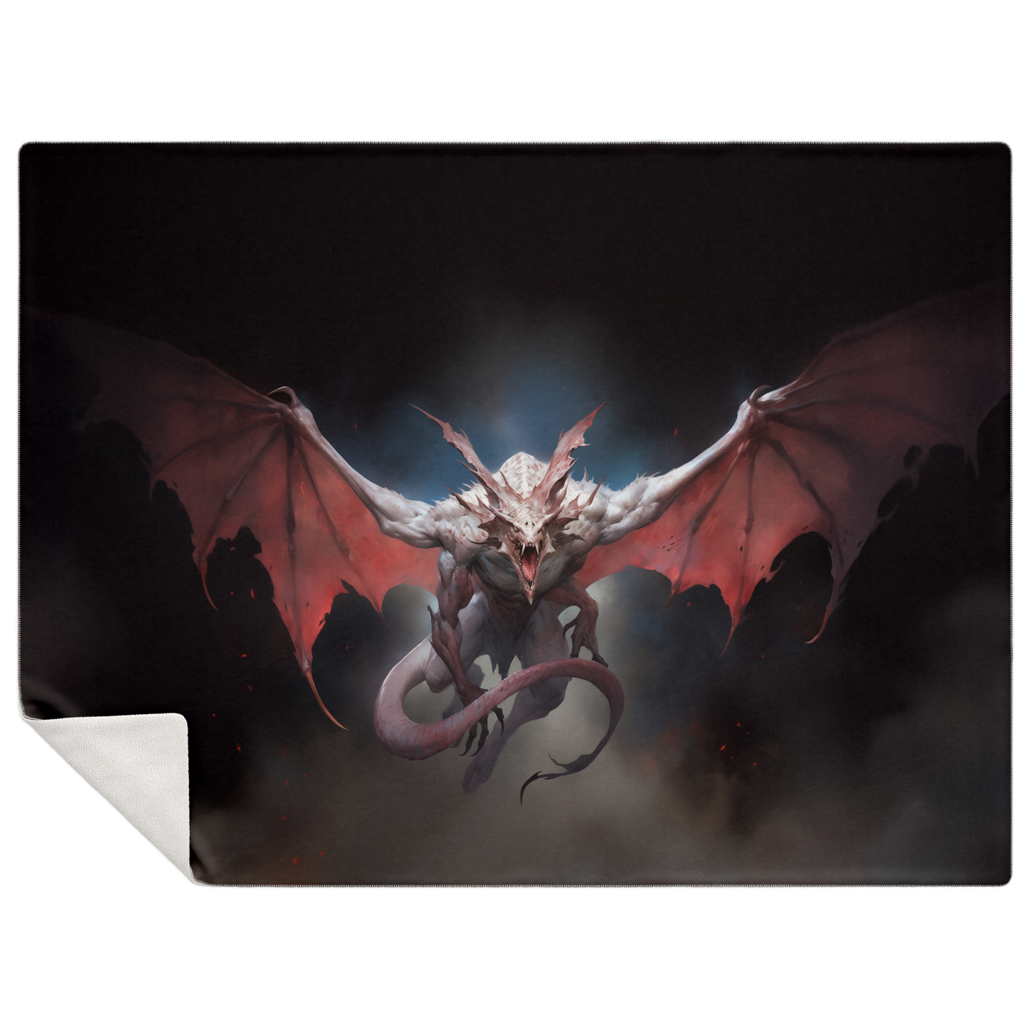 Winged Nightmare Premium Microfleece Blanket