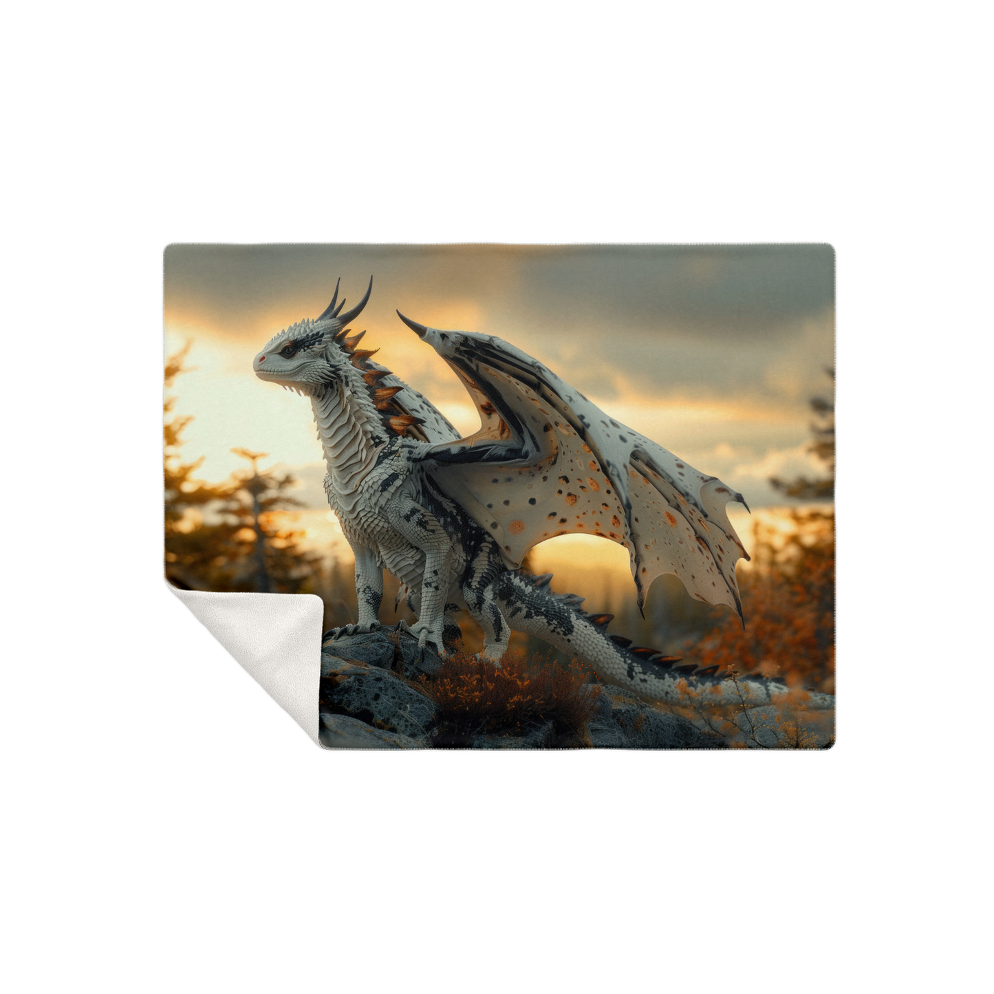 Dawnbringer Drake Premium Microfleece Blanket