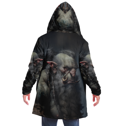 Troll Warrior Portrait Microfleece Cloak