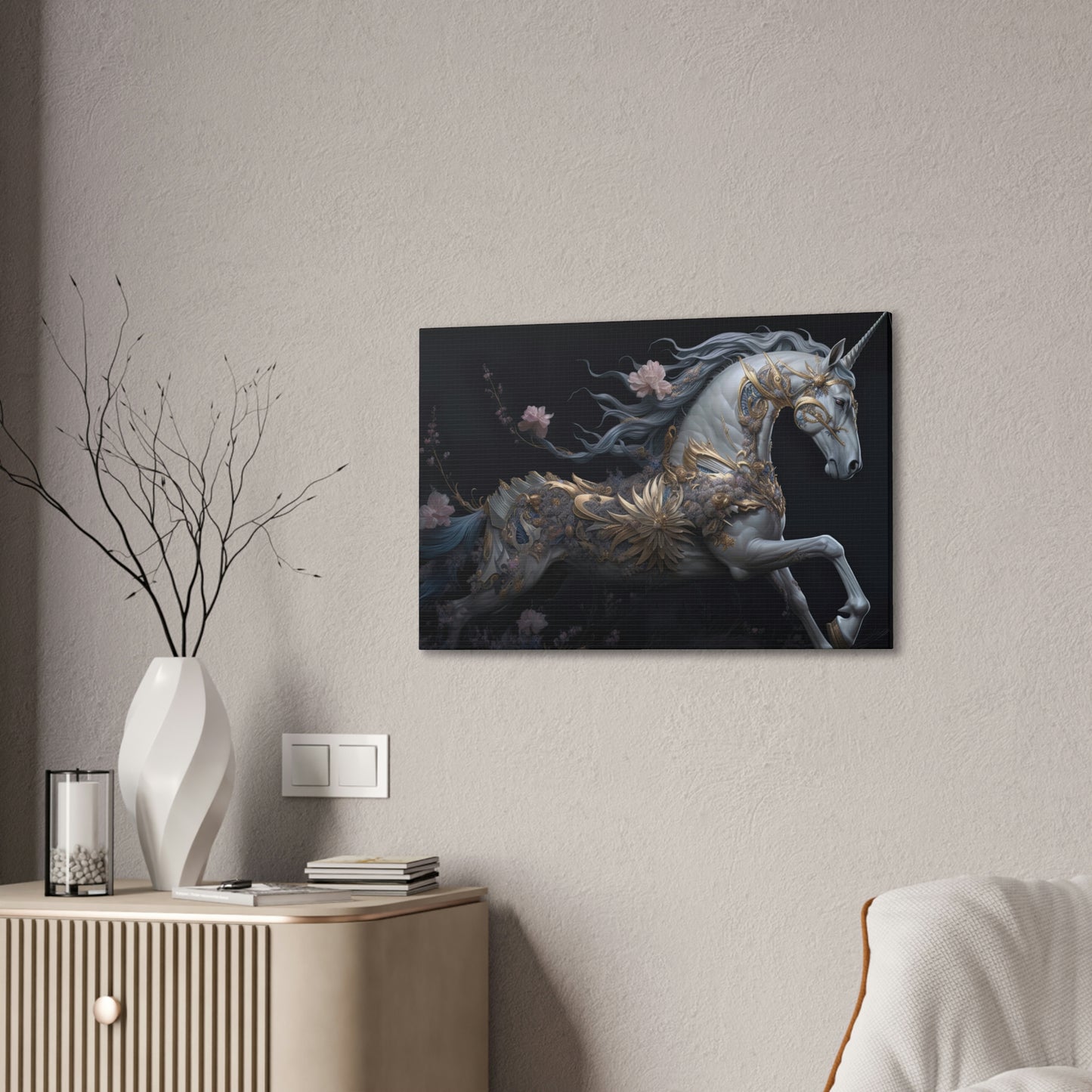 "Unicorn Dreams" Canvas Stretched, 0.75" - Print