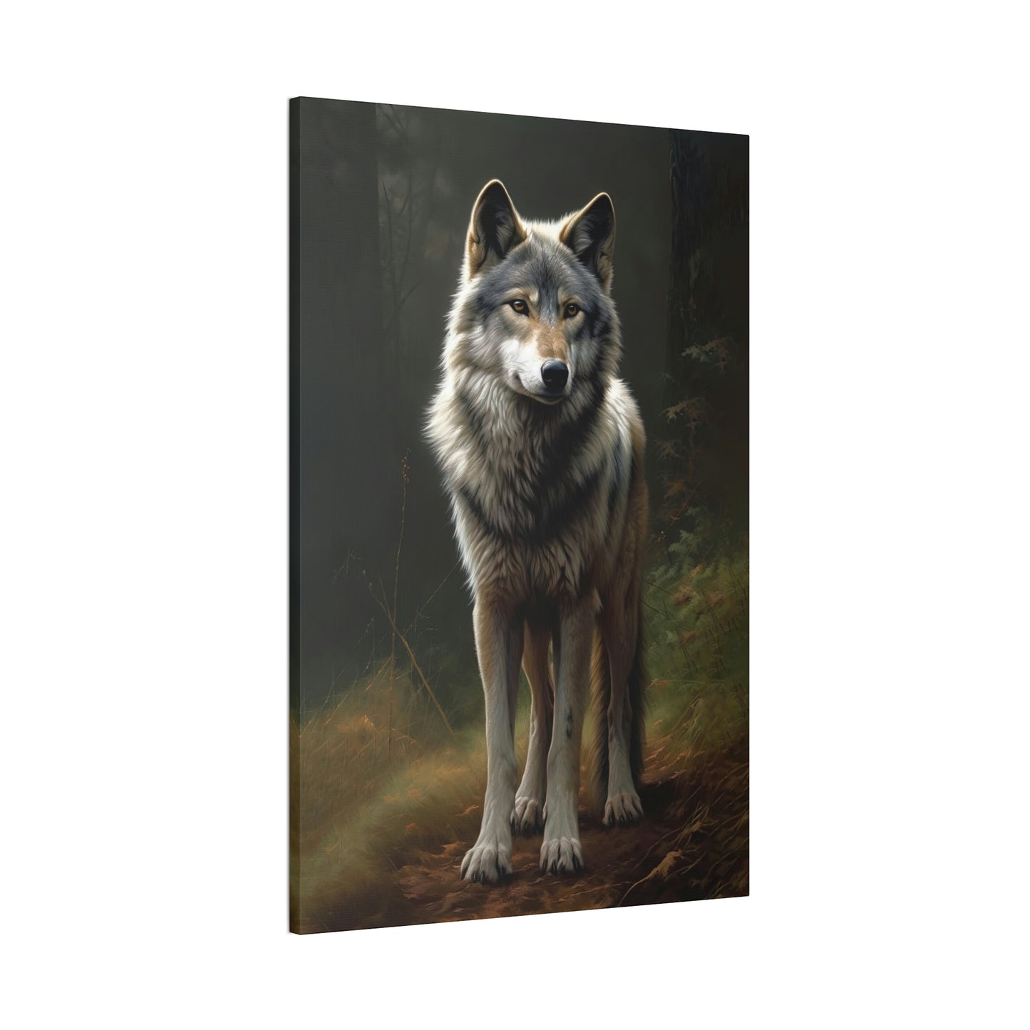 "Spirit Wolf" Canvas Stretched, 0.75" - Print