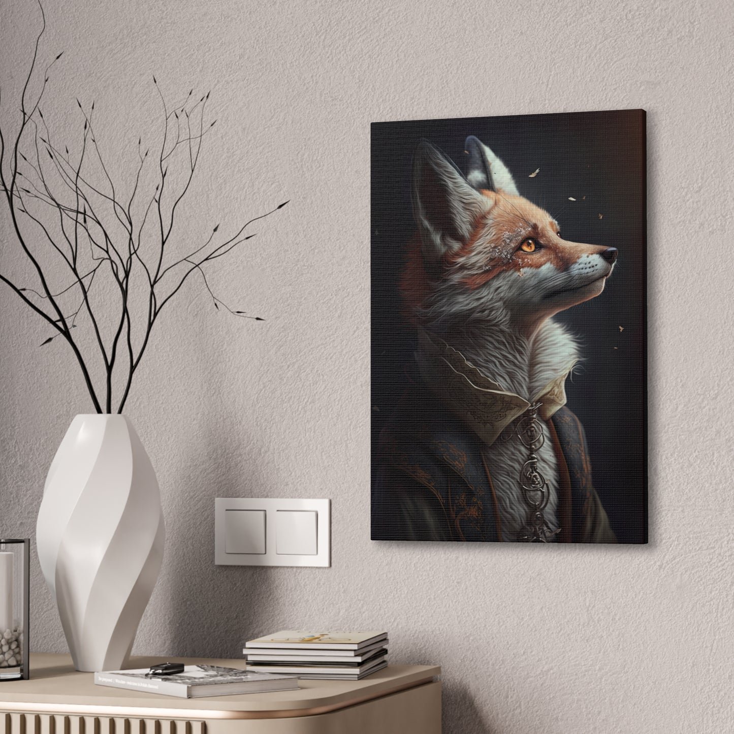 "Clever Mr Fox" Canvas Stretched, 0.75" - Print