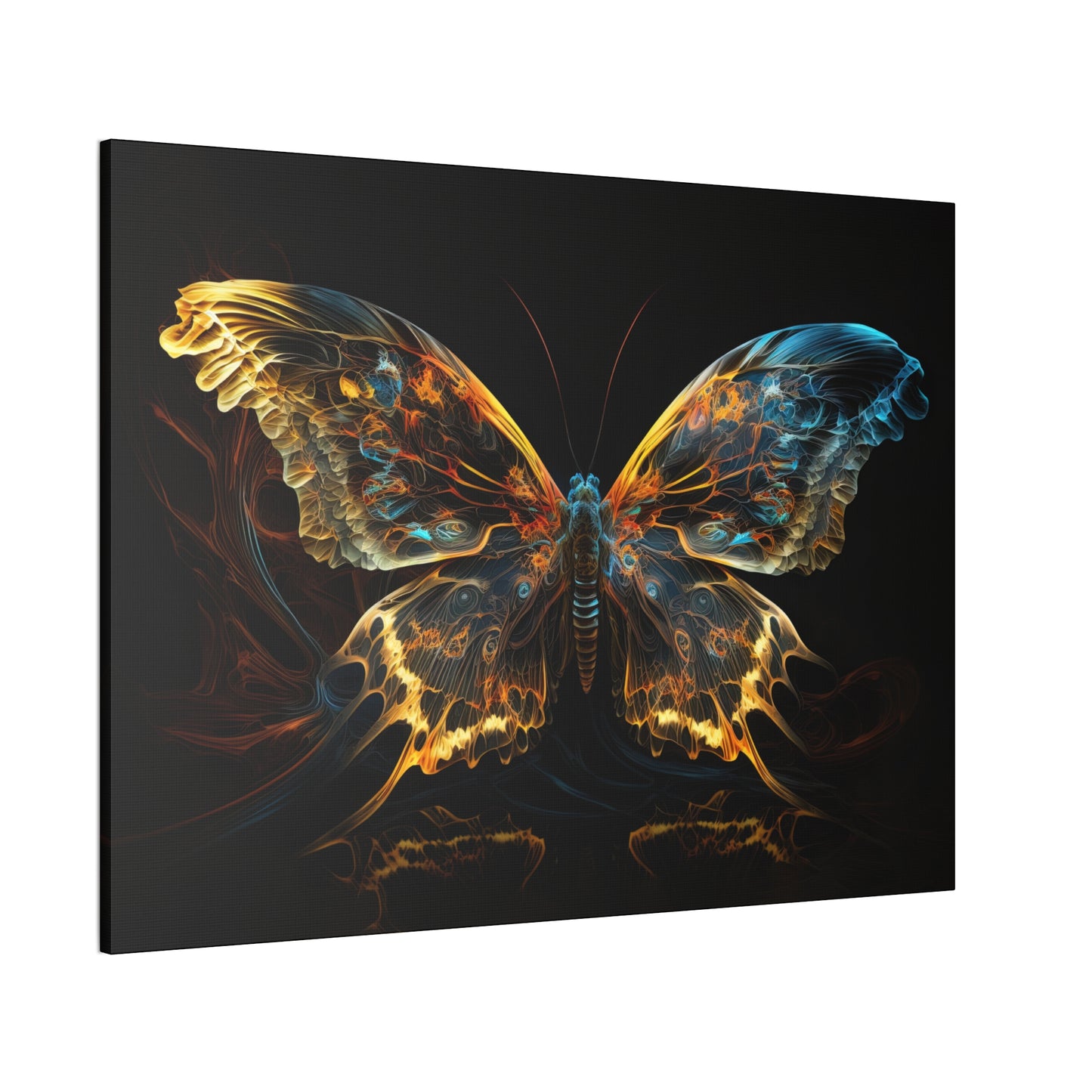 "Liquid light Butterfly"  Canvas Stretched, 0.75" - Print