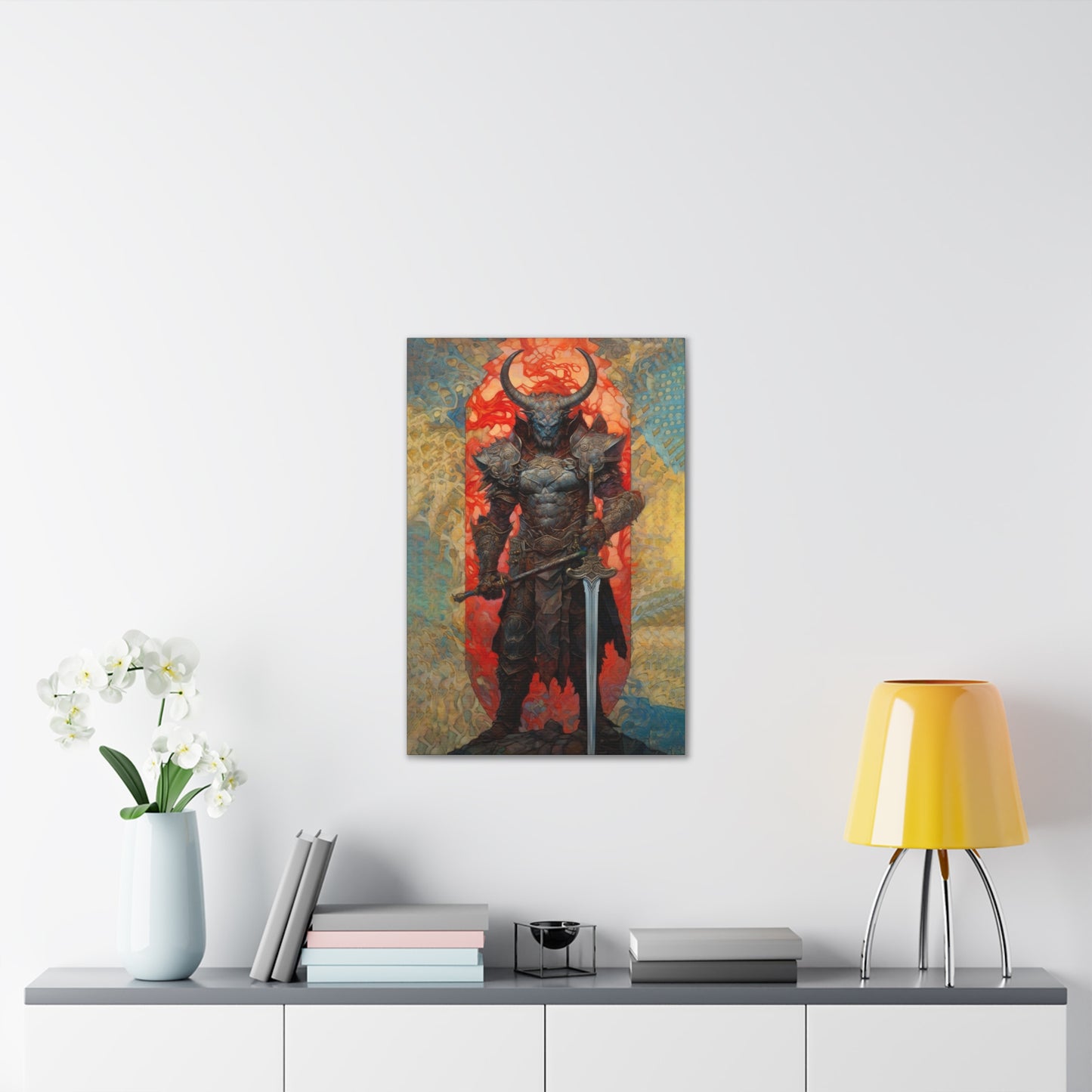 "Minotaur Champion" Canvas Stretched, 0.75" - Print