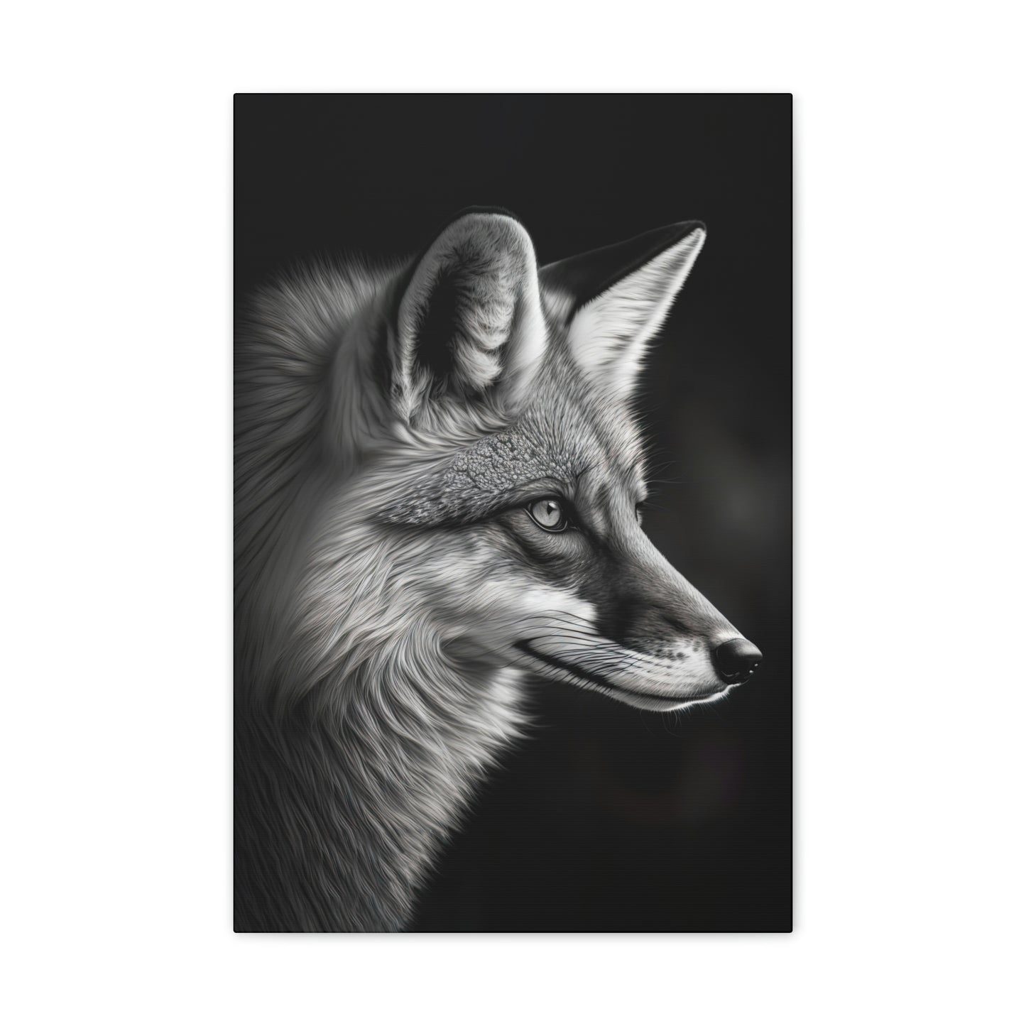 "OutFoxed" Canvas Stretched, 0.75" - Print