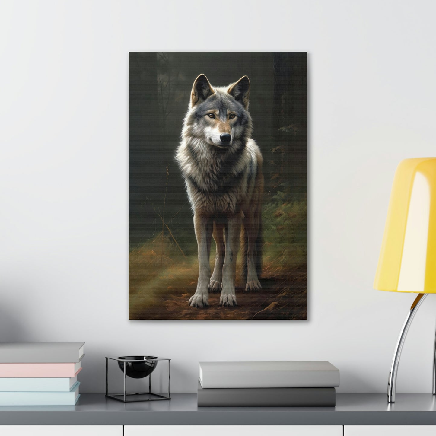 "Spirit Wolf" Canvas Stretched, 0.75" - Print