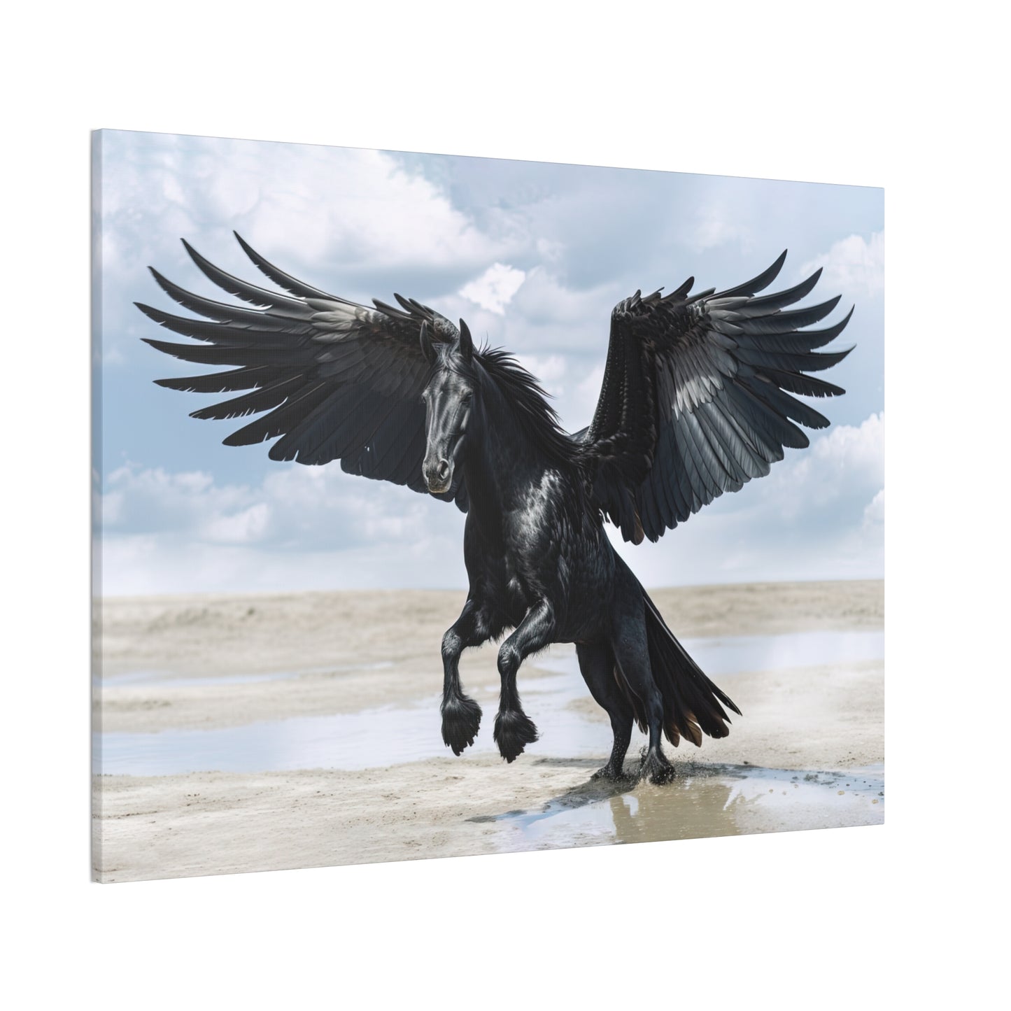 "Midnight Pegasus"  Canvas Stretched, 0.75" - Print