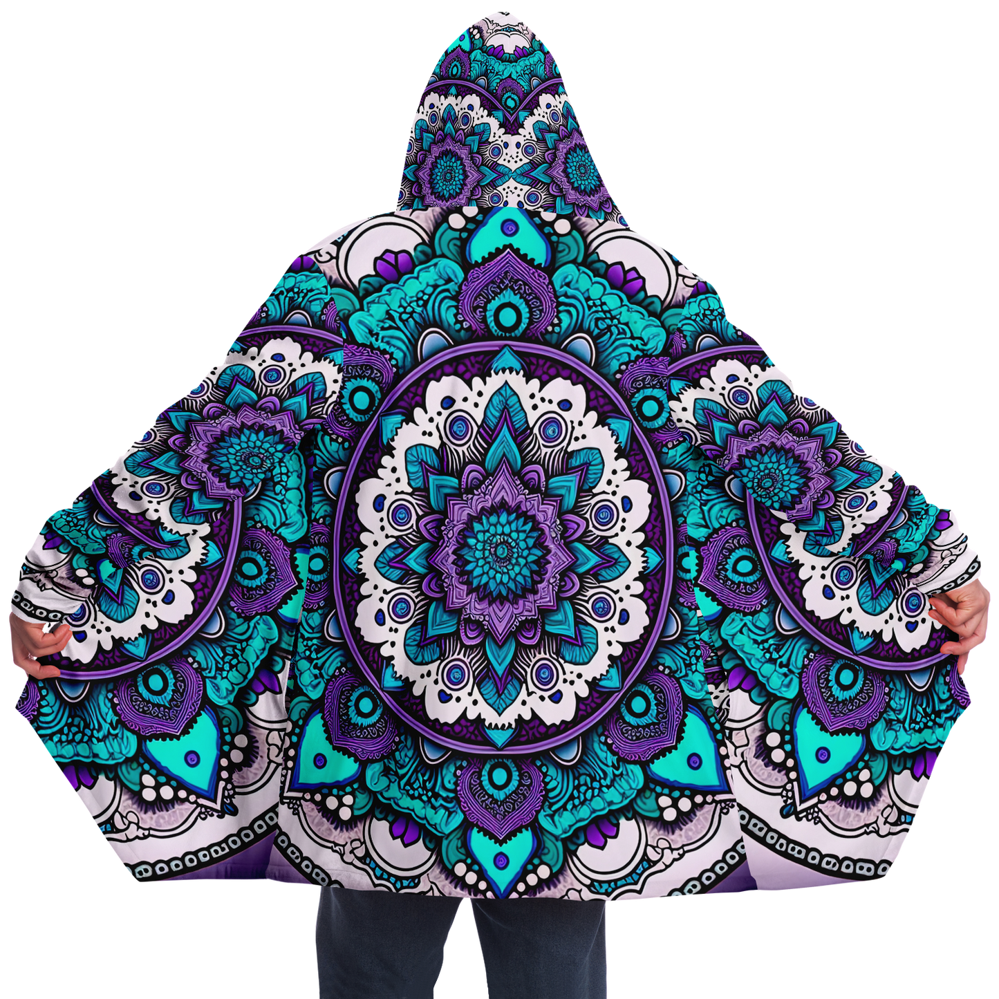 Pure Mandala Microfleece Festival Cloak