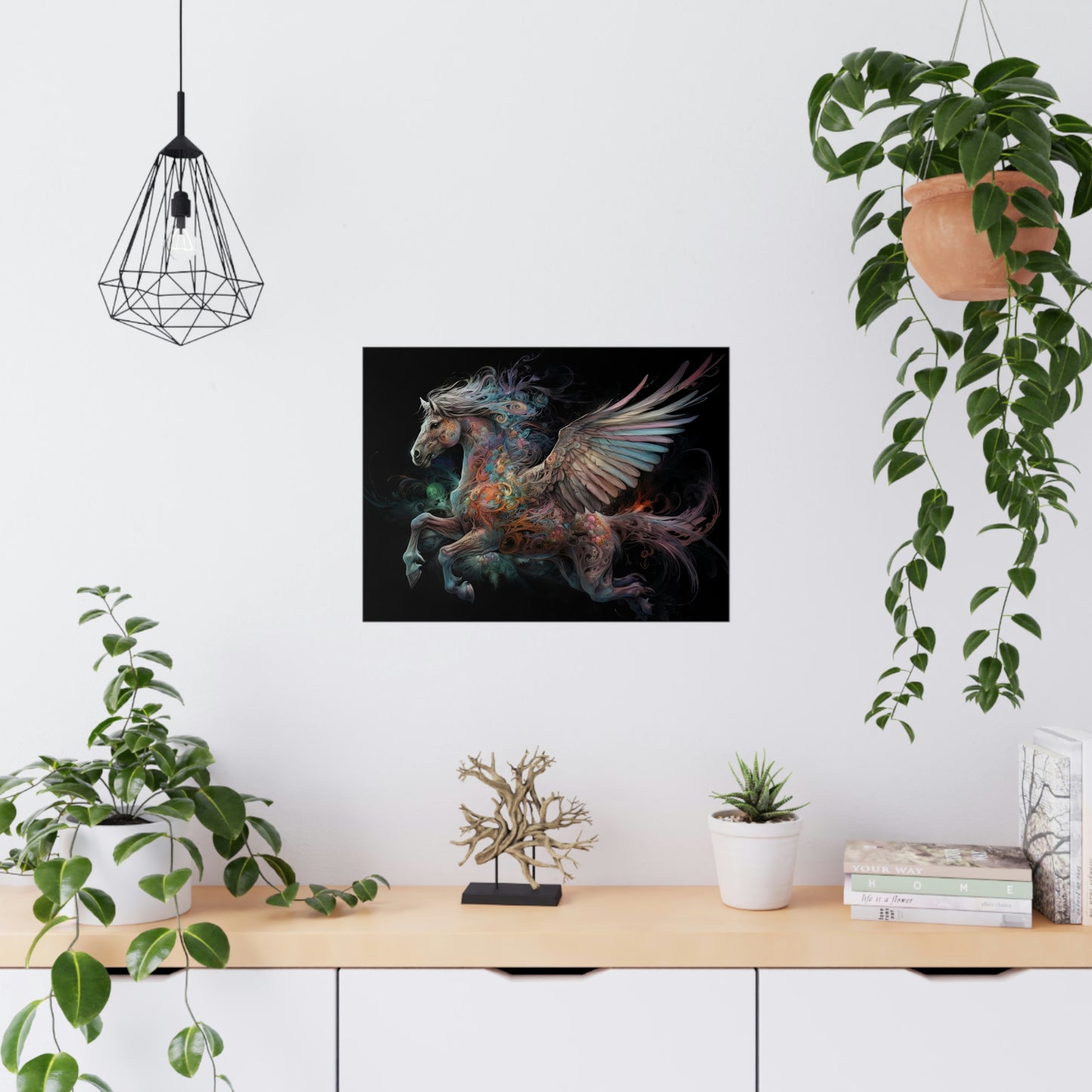 "Rainbow Pegasus" Poster - Print