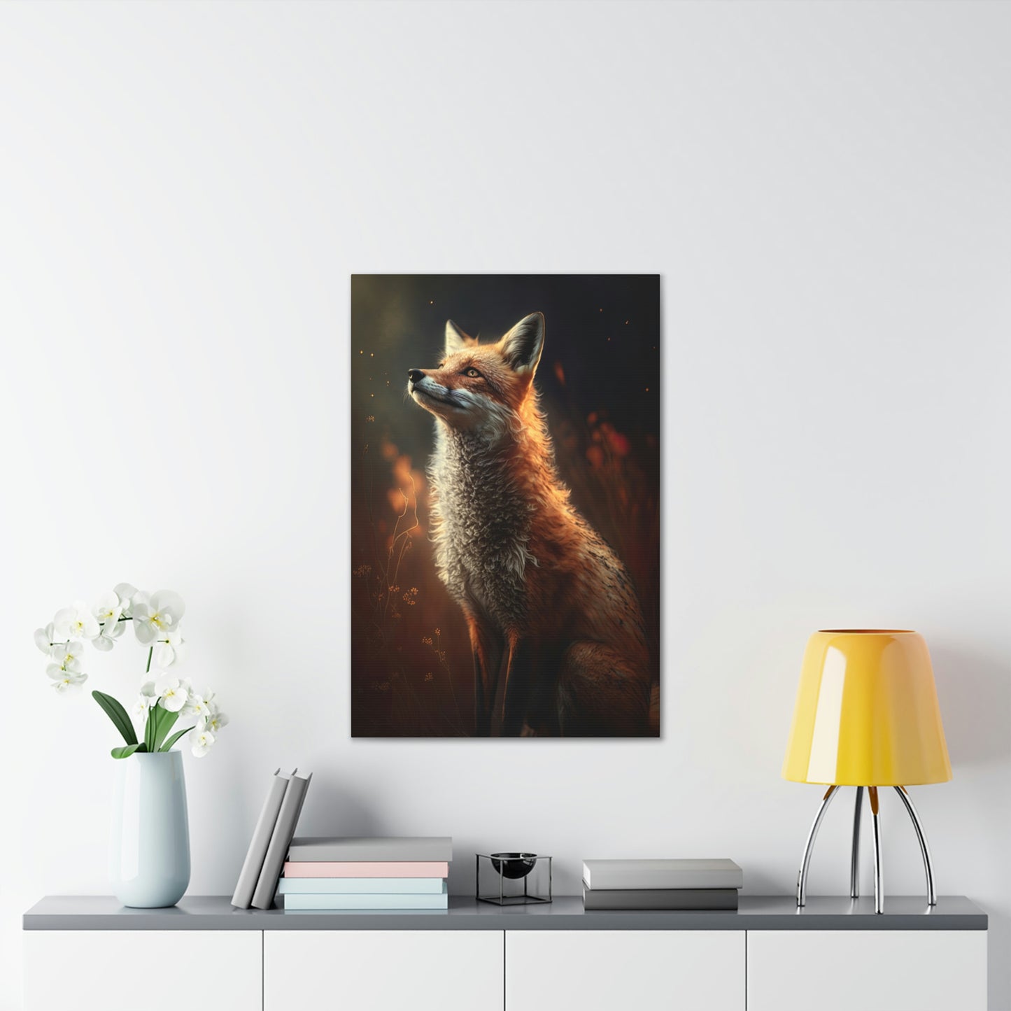 "Wistful Fox" Canvas Stretched, 0.75" - Print