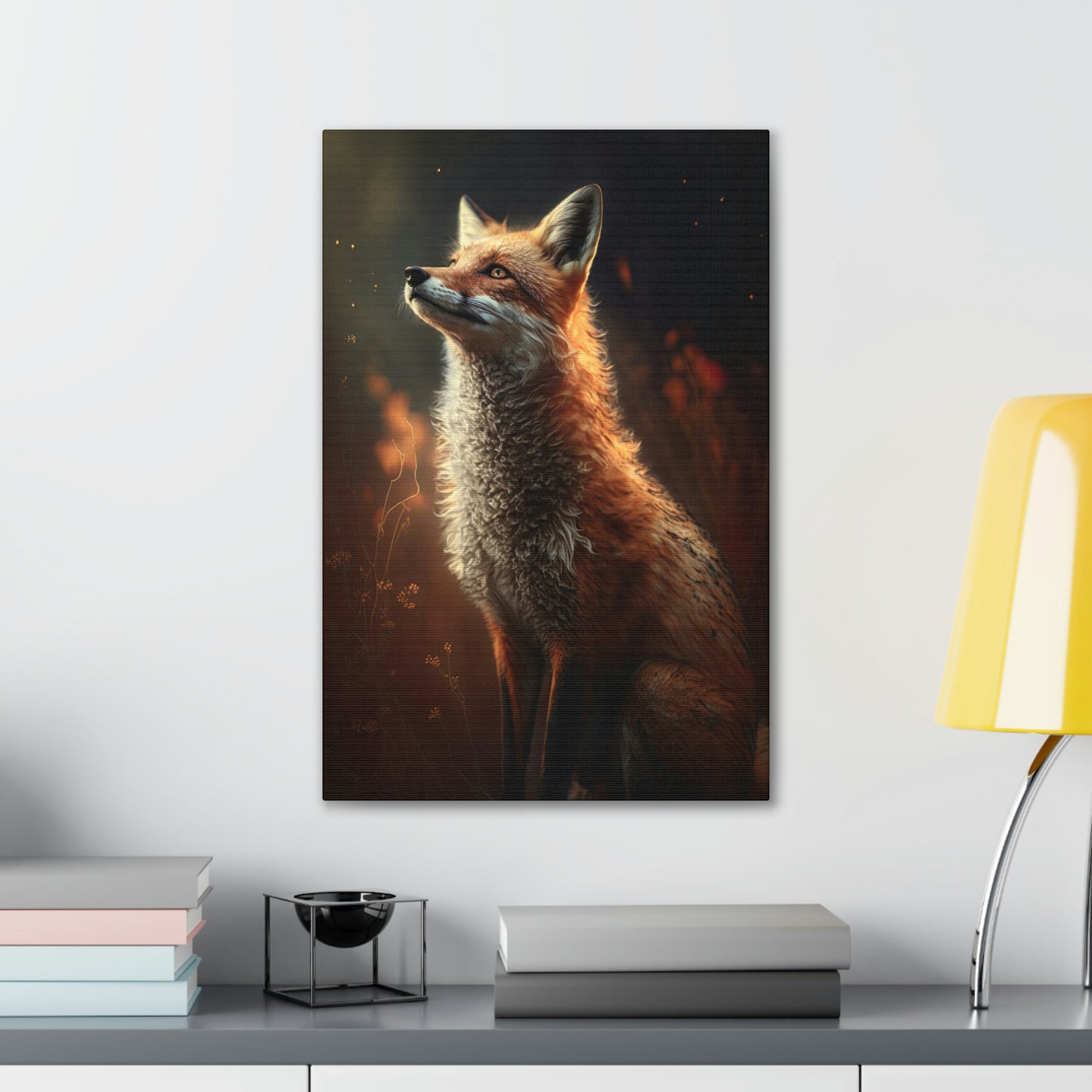 "Wistful Fox" Canvas Stretched, 0.75" - Print