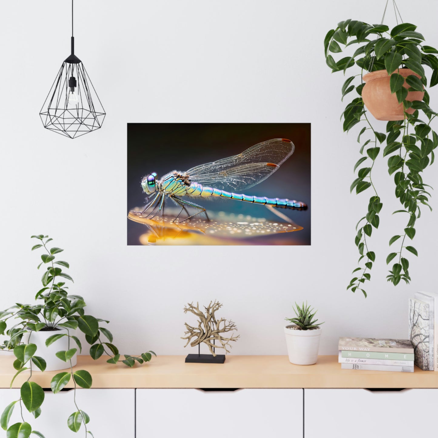 "Opal Dragonfly" Poster - Print