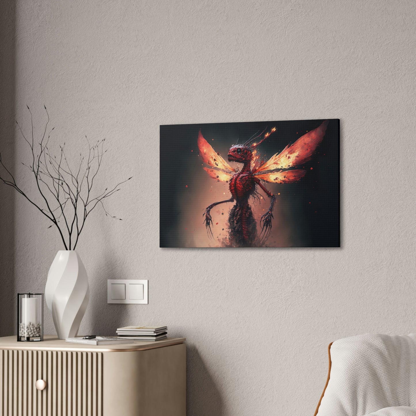 "Dragon Spryte Resurrection" Canvas Stretched, 0.75" - Print