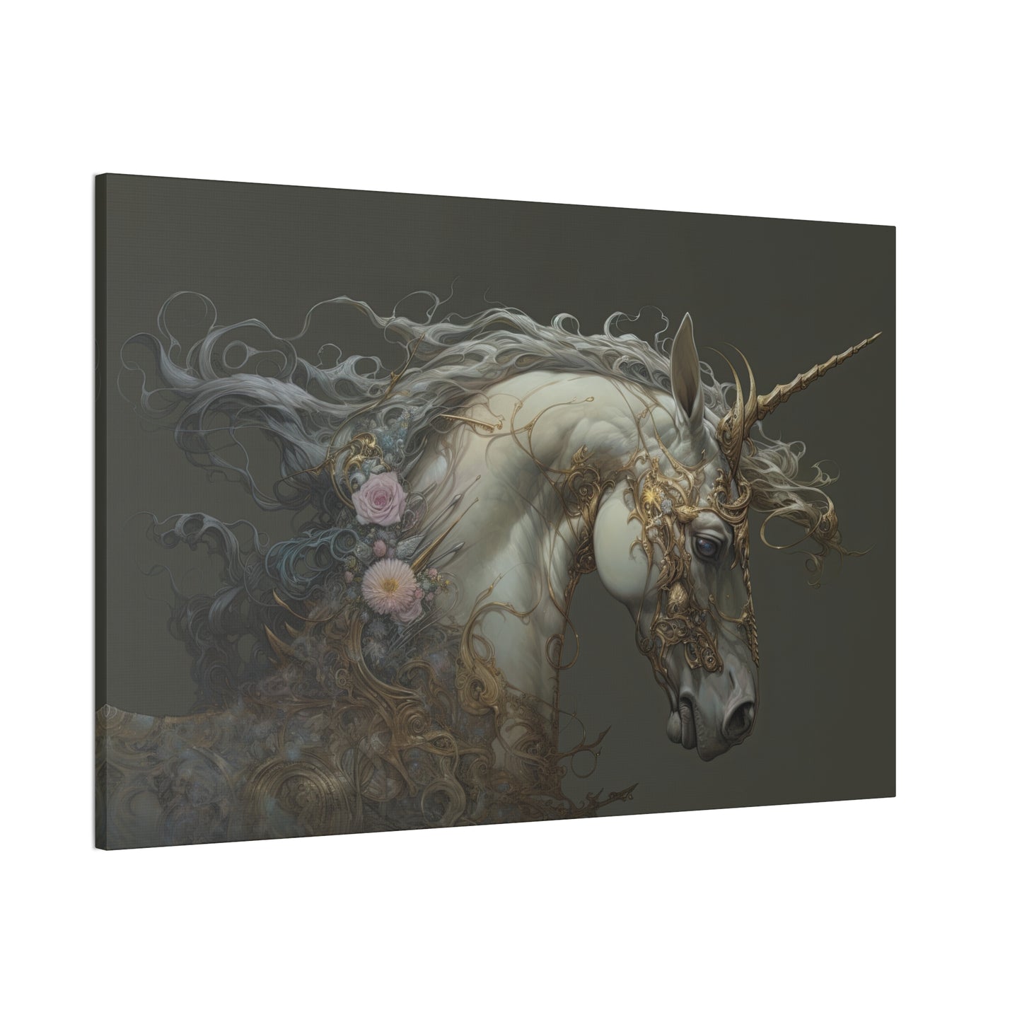 "Unicorn Majesty"  Canvas Stretched, 0.75" - Print