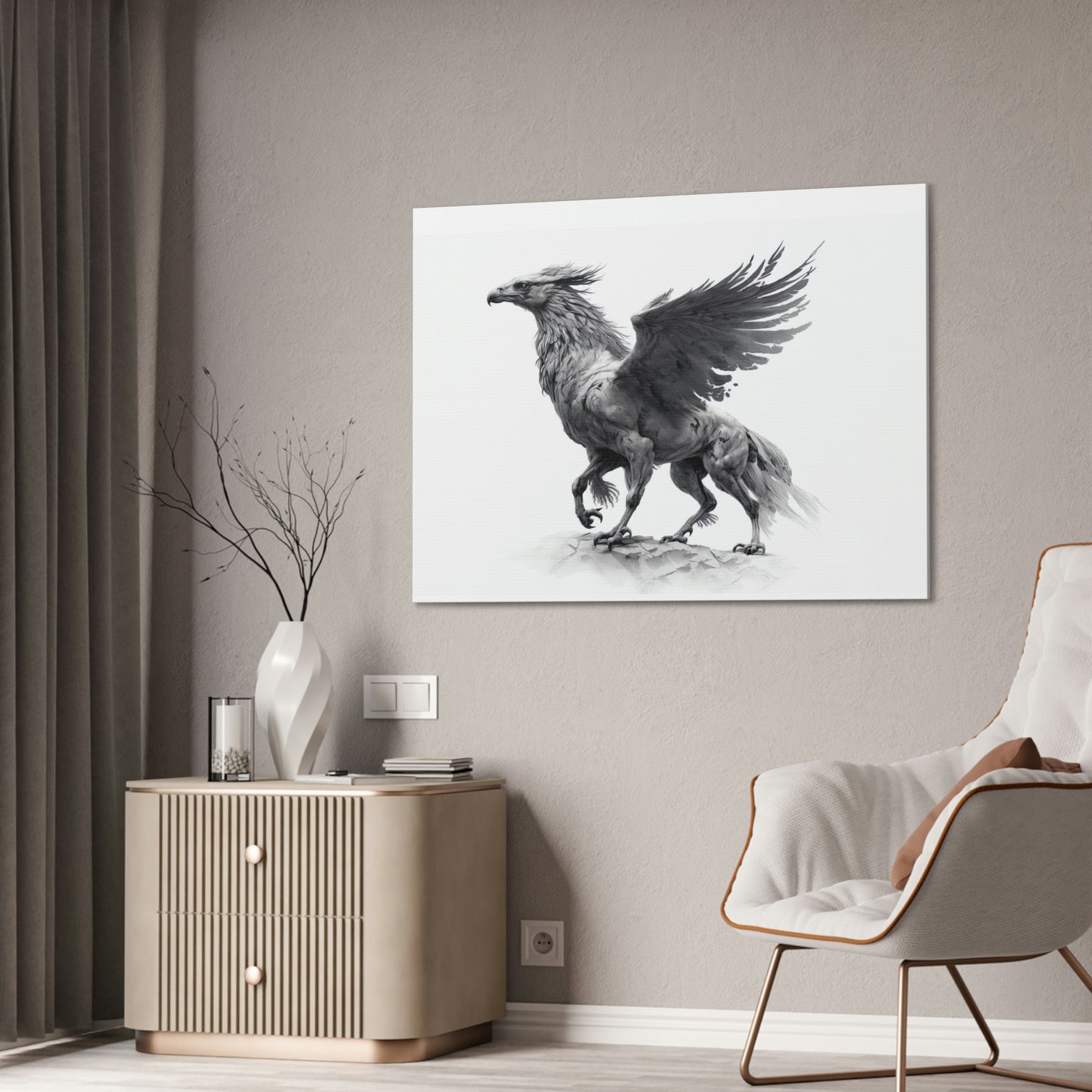 "Hippogriff" Canvas Stretched, 0.75" - Print