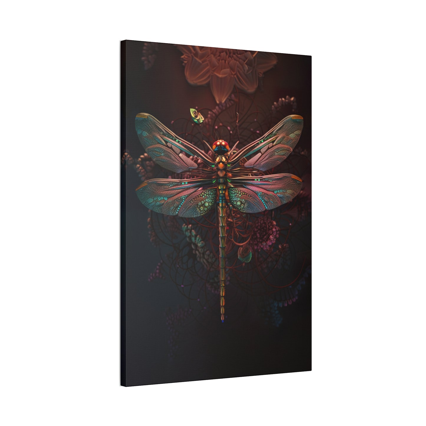 "RubyHopper Dragonfly" Canvas Stretched, 0.75" - Print