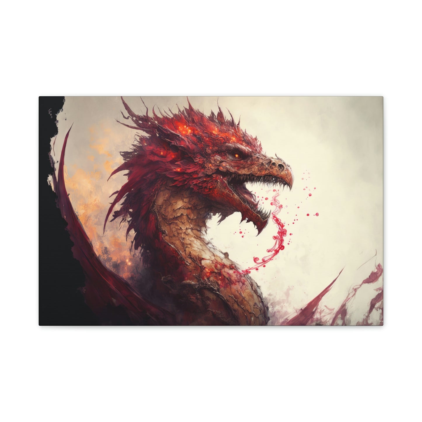 "Blood Dragon" Canvas Stretched, 0.75" - Print