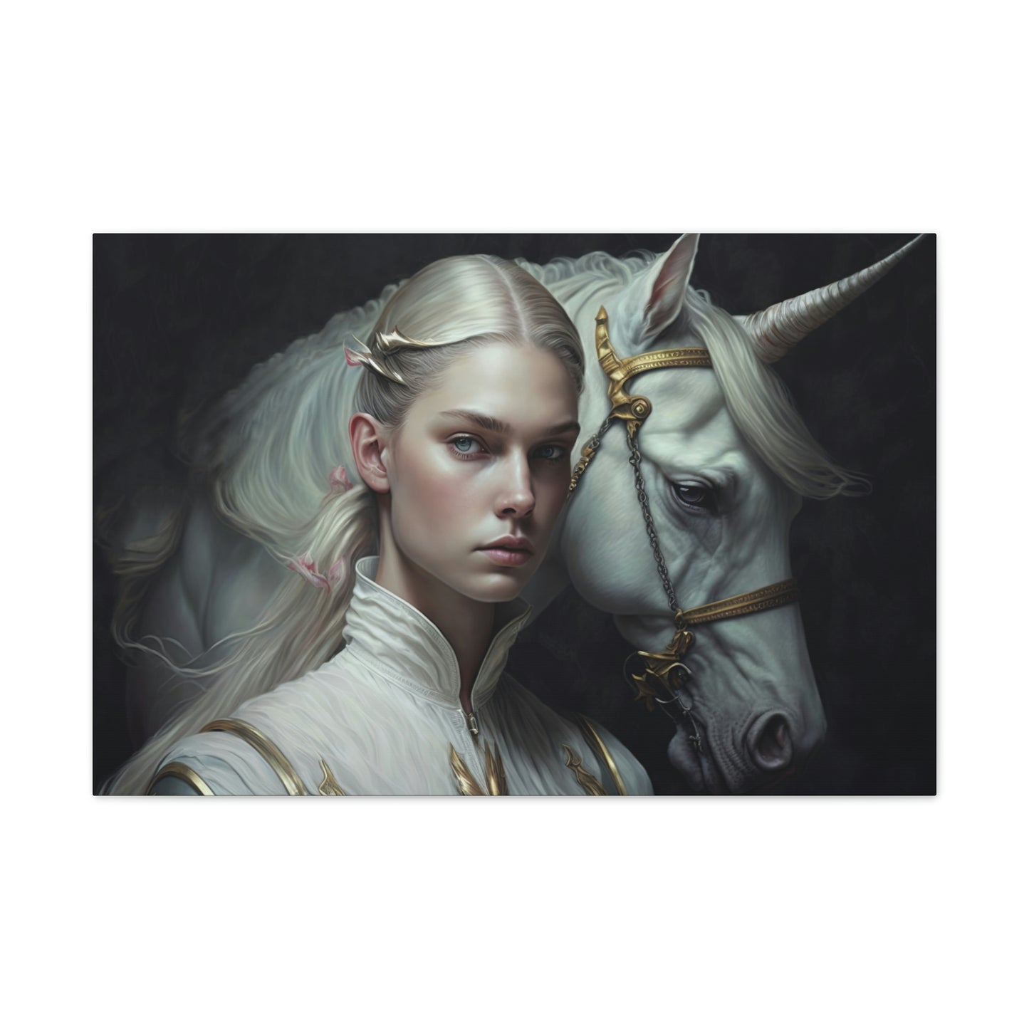 "Unicorn Carer" Canvas Stretched, 0.75" - Print