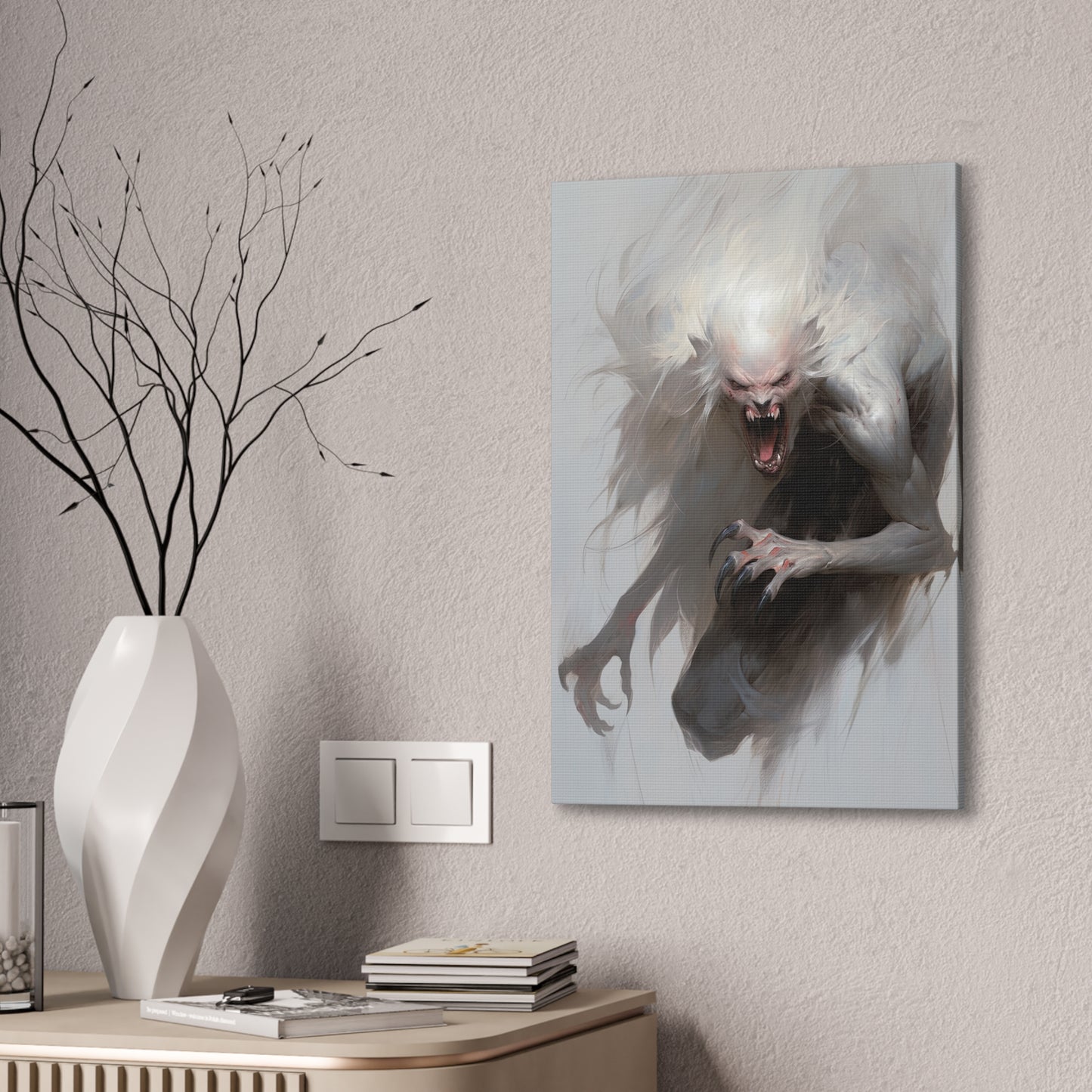 "Frosbite Werewolf" Canvas Stretched, 0.75" - Print