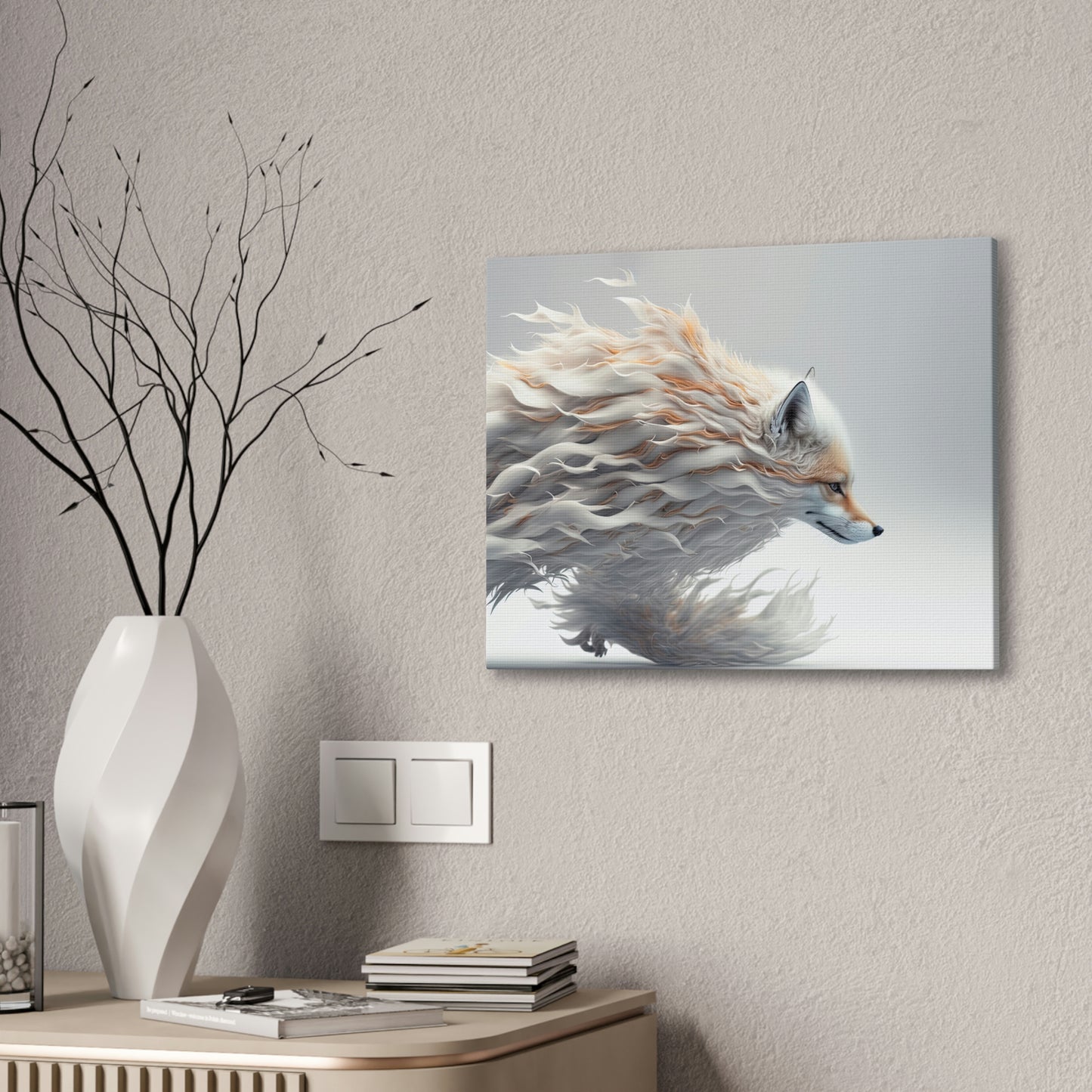 "Wind Element Fox" Canvas Stretched, 0.75" - Print