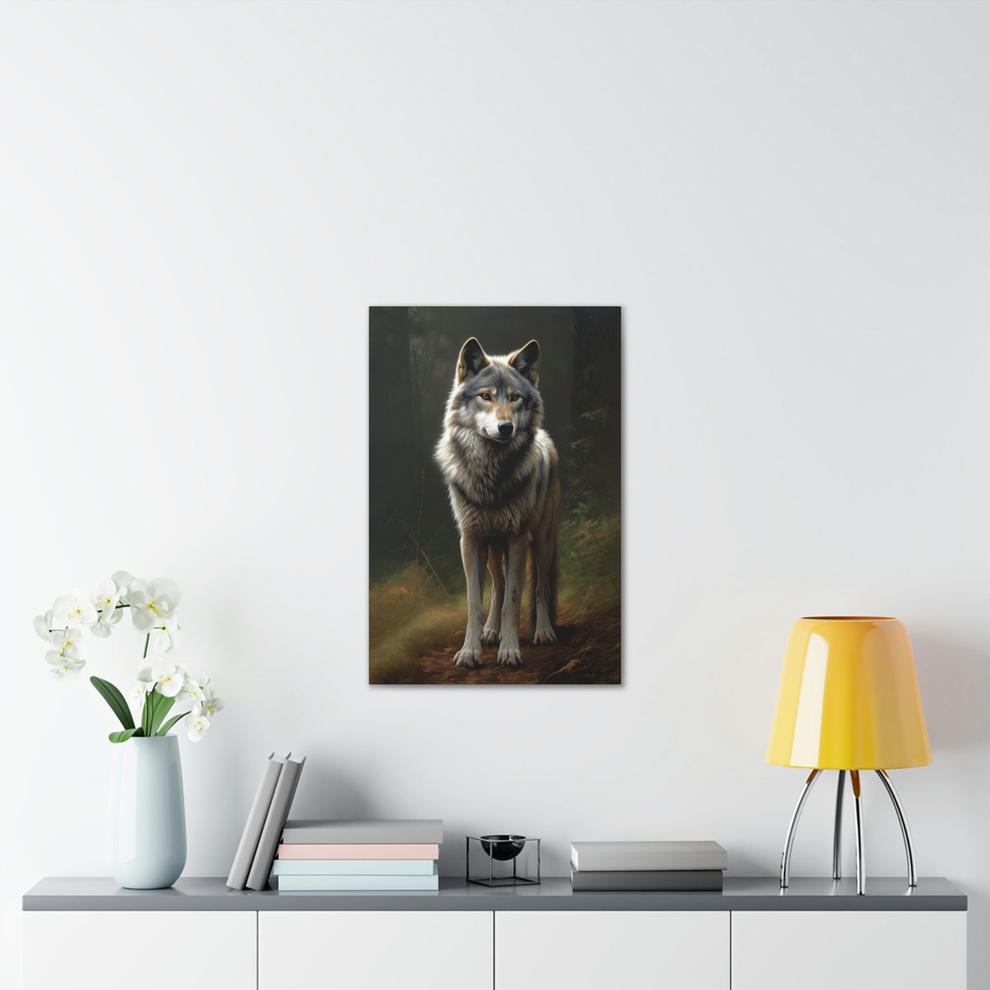 "Spirit Wolf" Canvas Stretched, 0.75" - Print