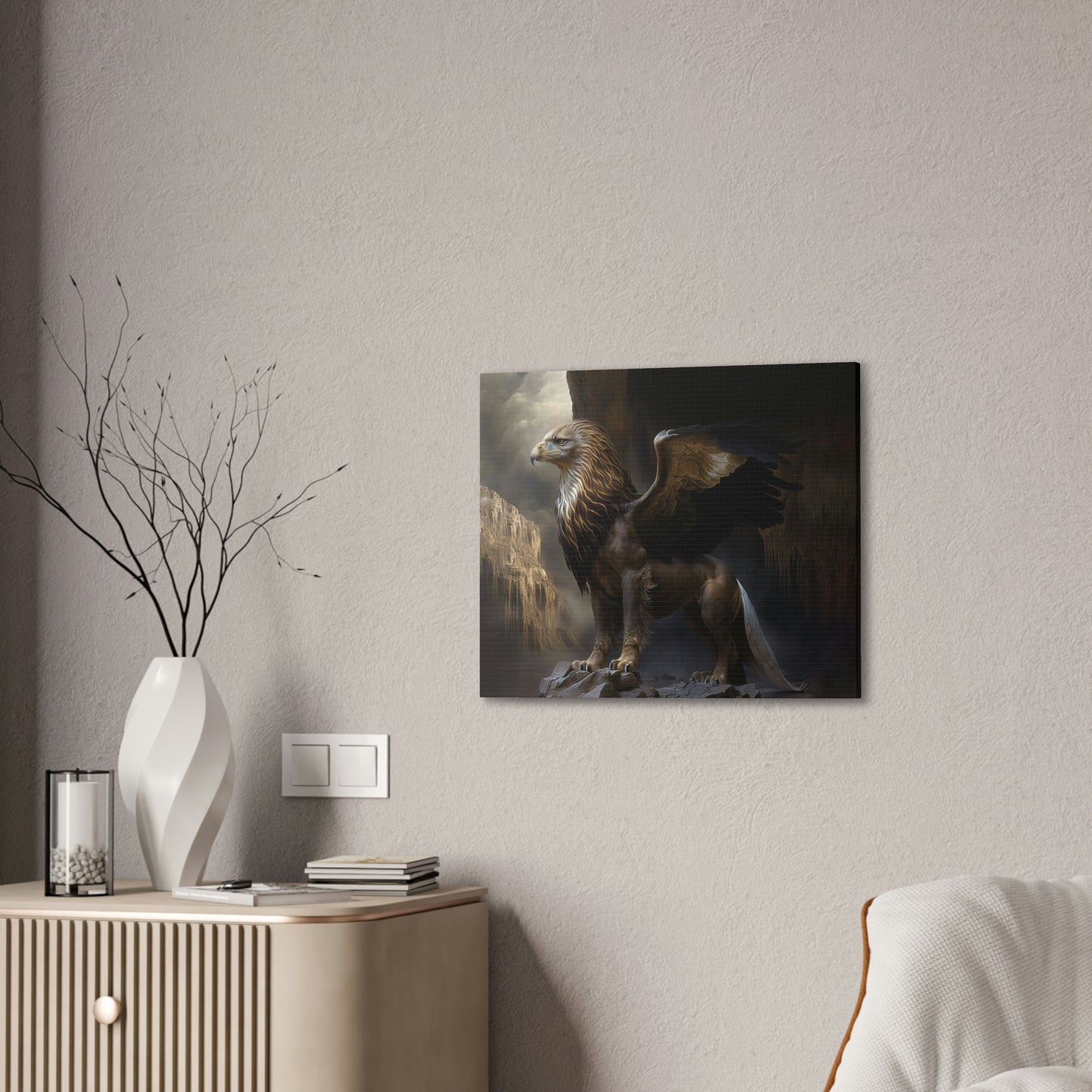 "Griffon Guard" Canvas Stretched, 0.75" - Print