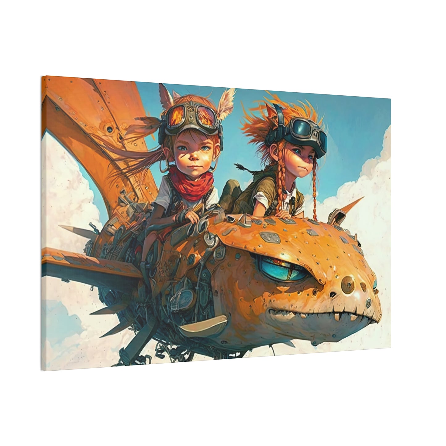 "Thick As Thieves Sky Pirates"  Canvas Stretched, 0.75" - Print