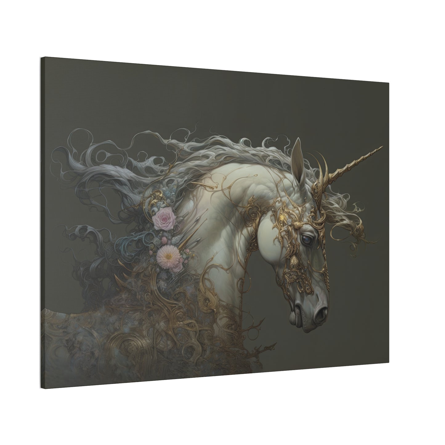 "Unicorn Majesty"  Canvas Stretched, 0.75" - Print