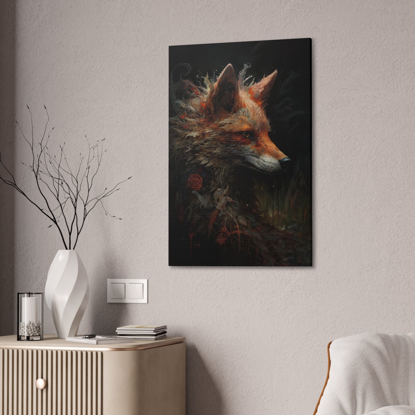 "Forest Fox " Canvas Stretched, 0.75" - Print